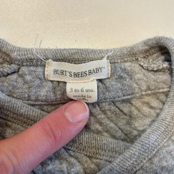 Burt's Bees Quilted Wrap Front Jumpsuit and Coordinating Pants - 3-6 Months - Picture 4 of 7